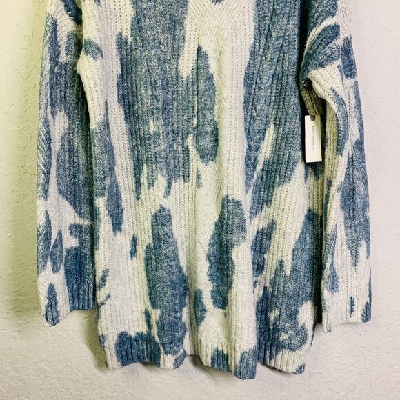 PILCRO ANTHROPOLOGIE SPOTTED‎ TURTLE COWL NECK OVERSIZED KNIT RIBBED NWT - Picture 7 of 14